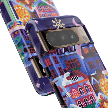 Christmas Fair in Old Town: Holiday-Themed case for iPhone, Samsung Galaxy and Google Pixel