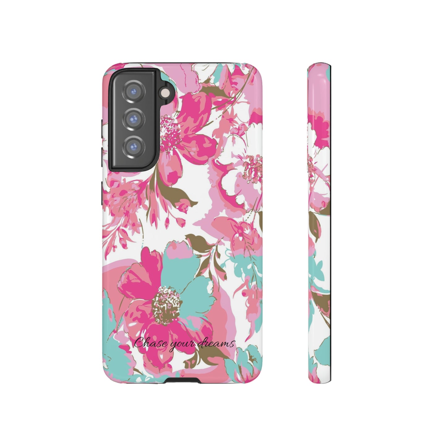 Chase your dreams: Artistic and elegant phone case for Apple iPhone, Samsung Galaxy and Pixel devices