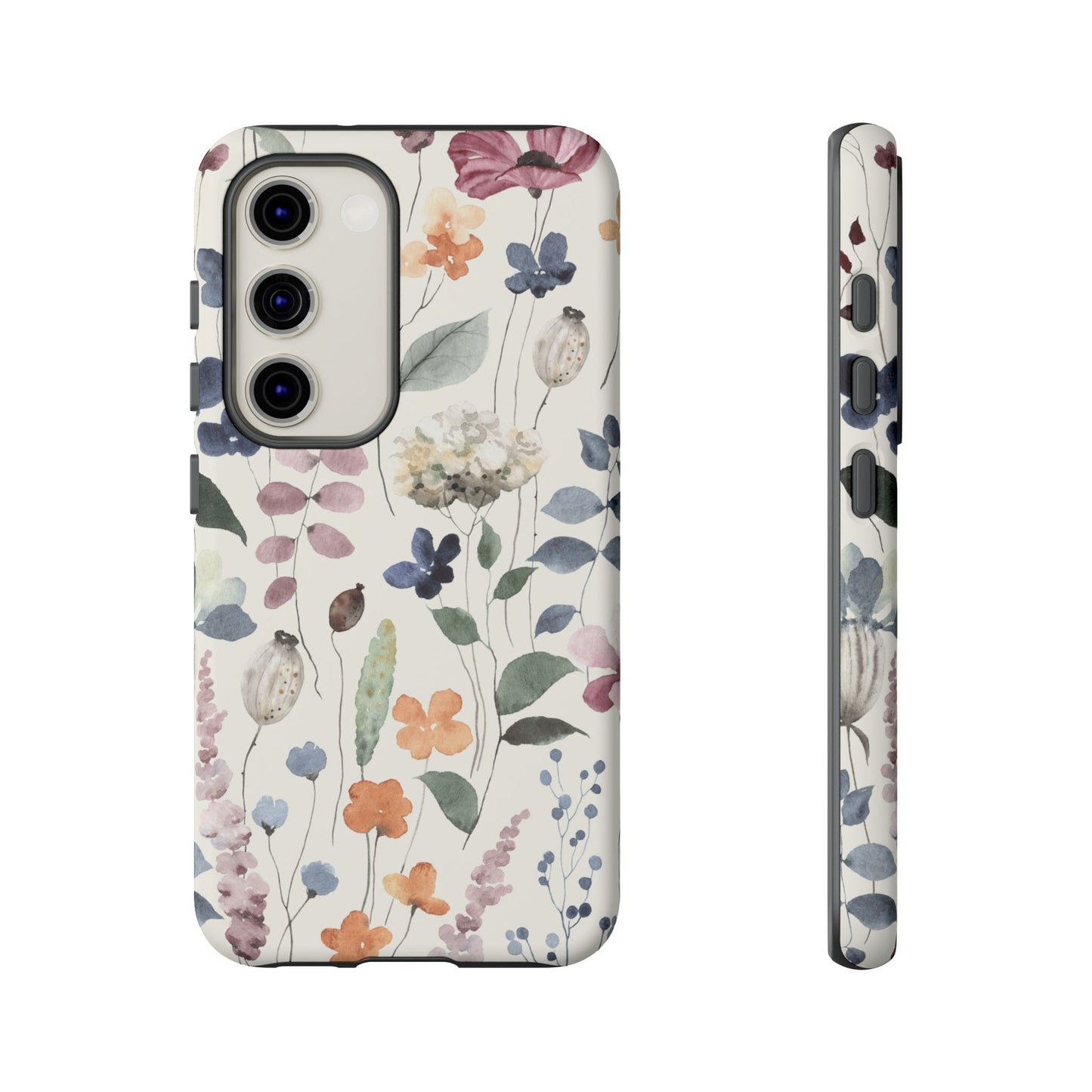 Floral prints phone case for iPhone, Samsung Galaxy and Pixel devices