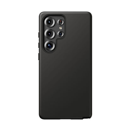 Space Black: Pure black phone case for iPhone, Samsung Galaxy and Google Pixel devices