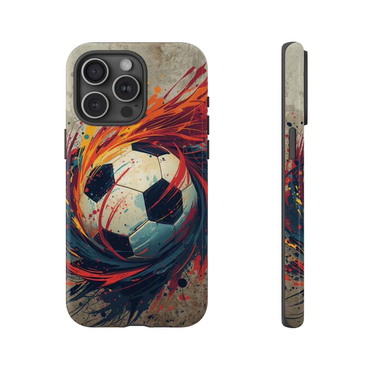 Football Swirl: Phone Case for iPhone, Samsung Galaxy and Google Pixel devices