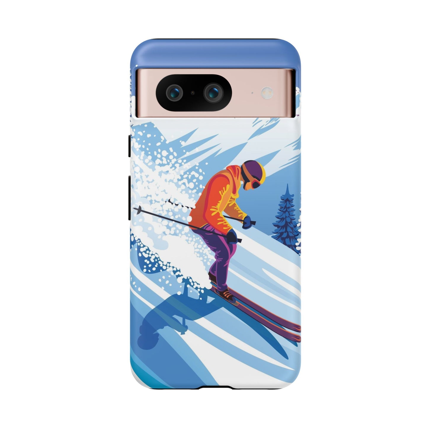 Glacier Rush: Ice Ski inspired phone case for iPhone, Samsung Galaxy and Google  Pixel devices