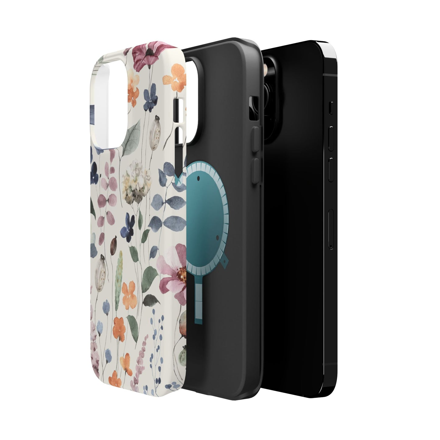 Floral prints phone case for iPhone (MagSafe version)
