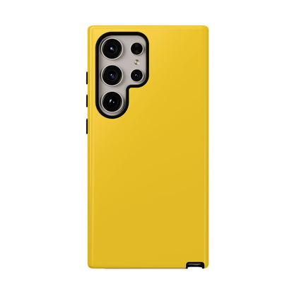 Luscious Yellow: Plain Sunburst-Inspired Color for iPhone, Samsung Galaxy and Google Pixel devices