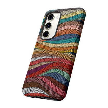 Threaded Harmony: Tapestry-inspired Phone Case for iPhone, Samsung Galaxy and Google Pixel devices