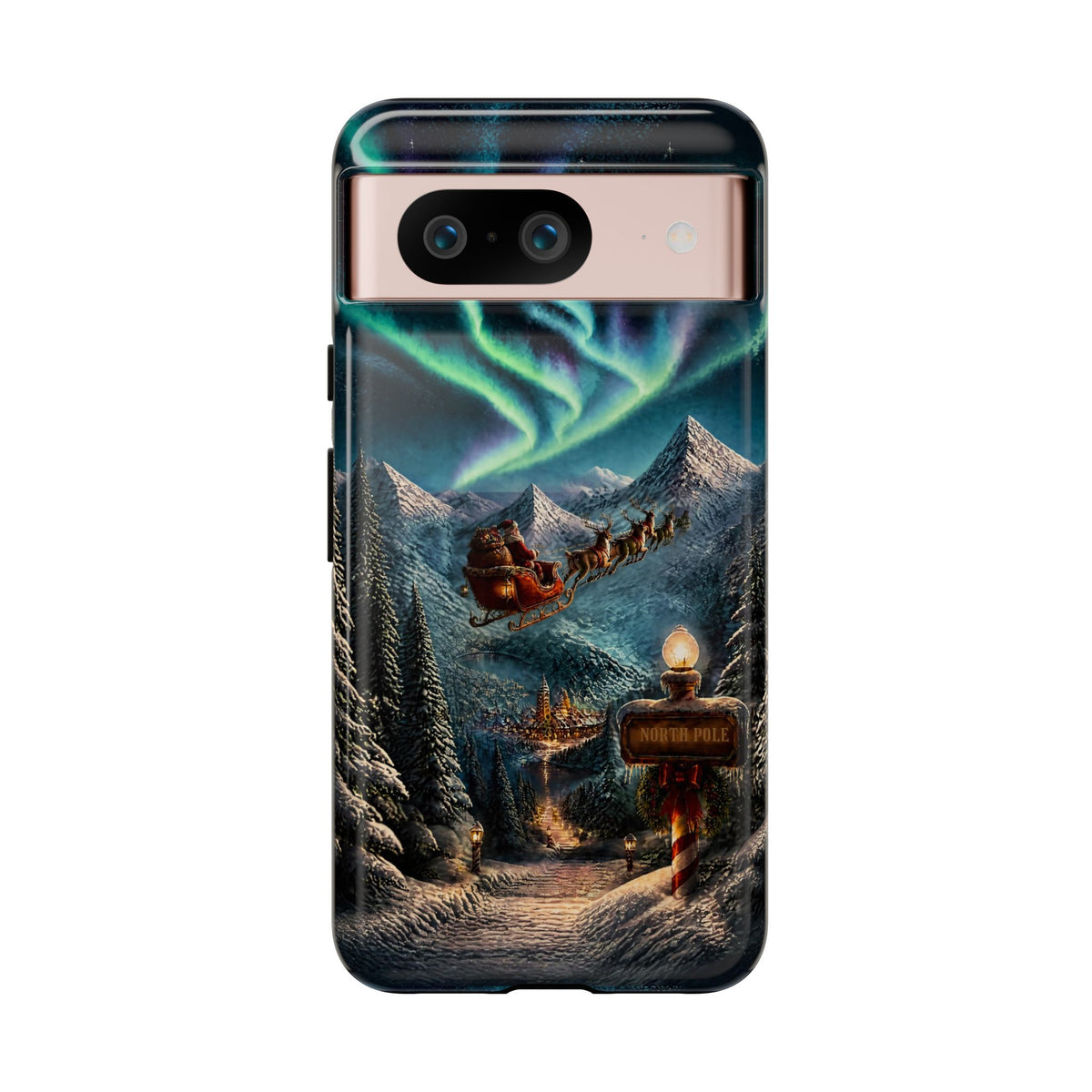 Santa Claus North Pole Adventure: Christmas Themed Phone Case for iPhone, Samsung Galaxy and Google Pixel devices