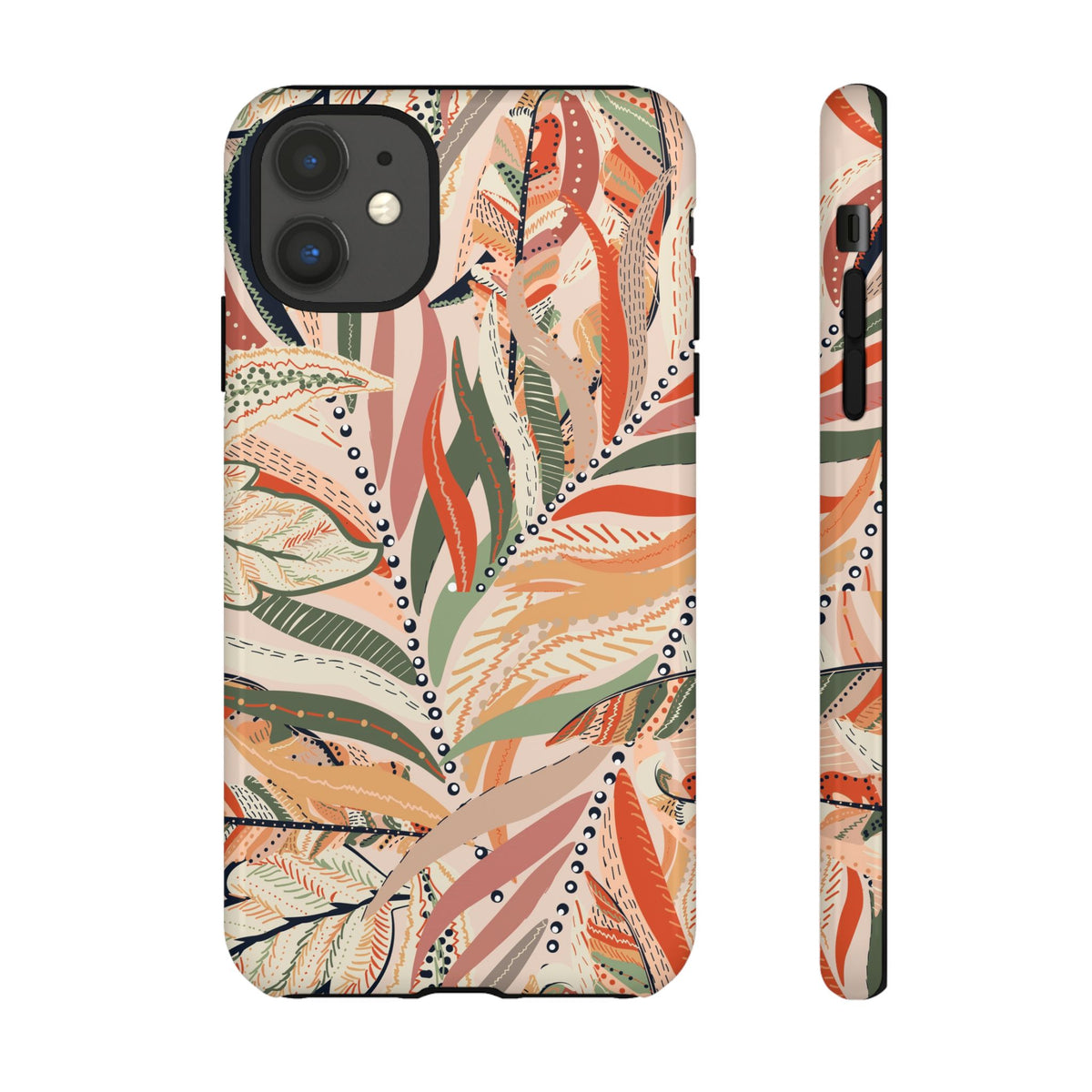 Terracotta Leaves Phone Case: Nature‑Inspired Art for iPhone, Samsung Galaxy and Google Pixel devices