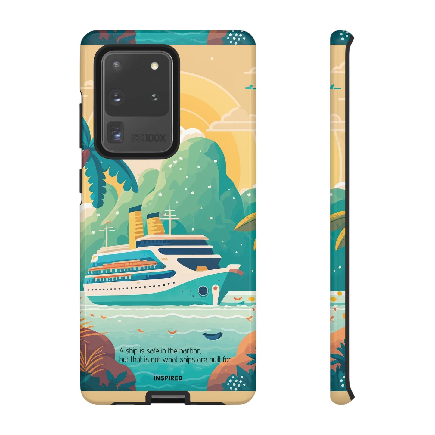 A ship is safe in the harbor but that is not what ships are built for: Beautiful case for iPhone, Galaxy and Pixel devices