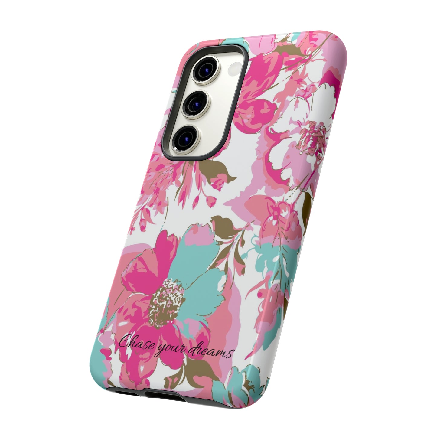 Chase your dreams: Artistic and elegant phone case for Apple iPhone, Samsung Galaxy and Pixel devices