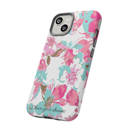 Chase your dreams: Artistic and elegant phone case for Apple iPhone, Samsung Galaxy and Pixel devices