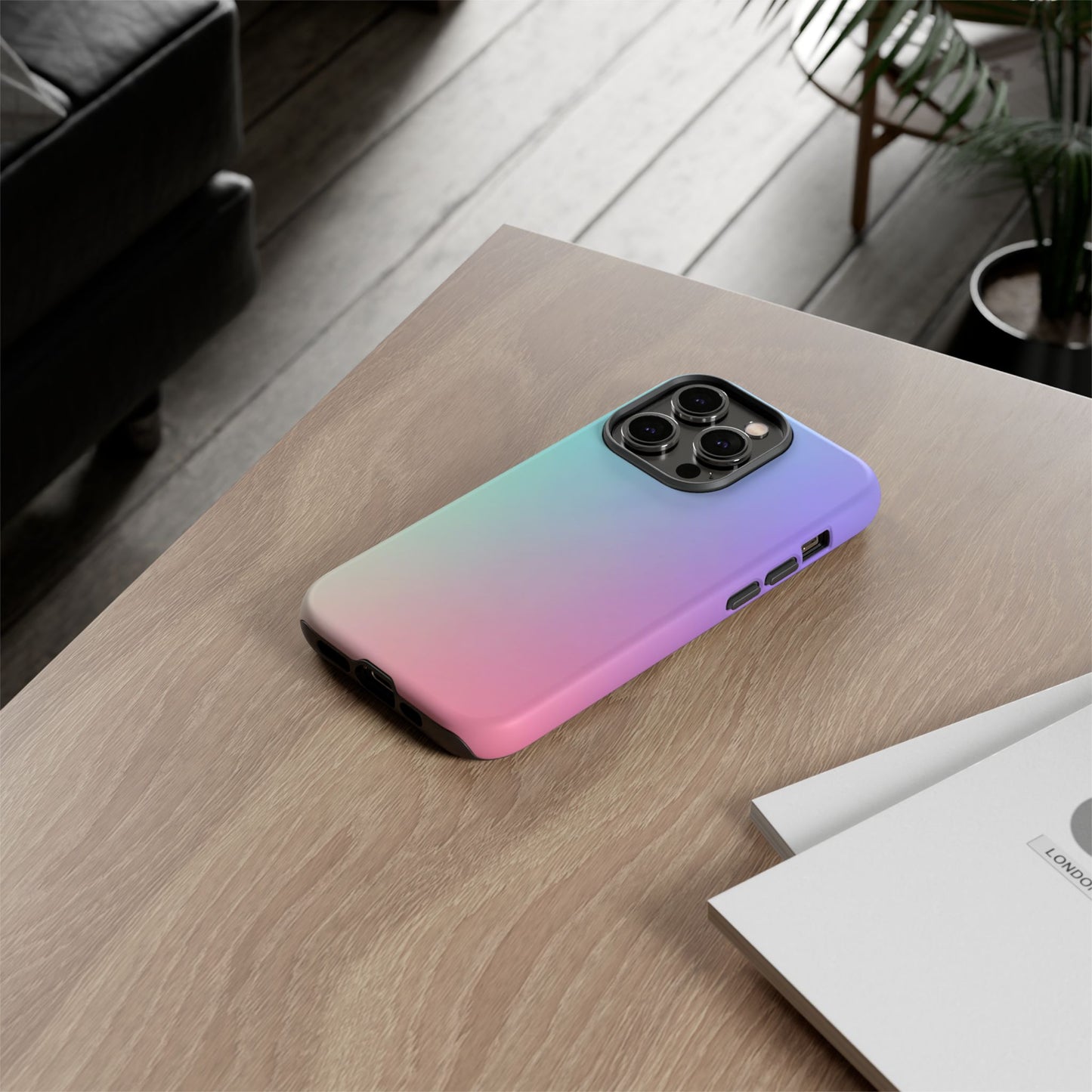 Cotton Candy: Quadcolor Pastel Gradient Tough Case for iPhone, Samsung Galaxy and Google Pixel devices