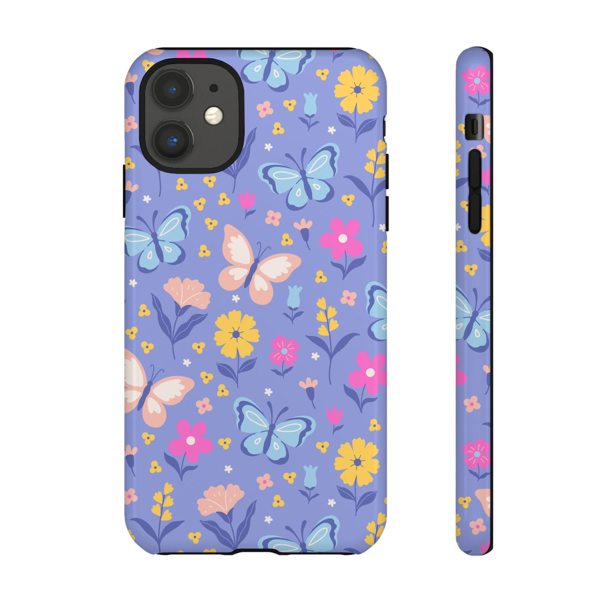 Lavender Butterflies: Tough Phone Case for iPhone, Samsung Galaxy and Google Pixel