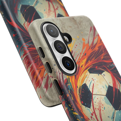 Football Swirl: Phone Case for iPhone, Samsung Galaxy and Google Pixel devices