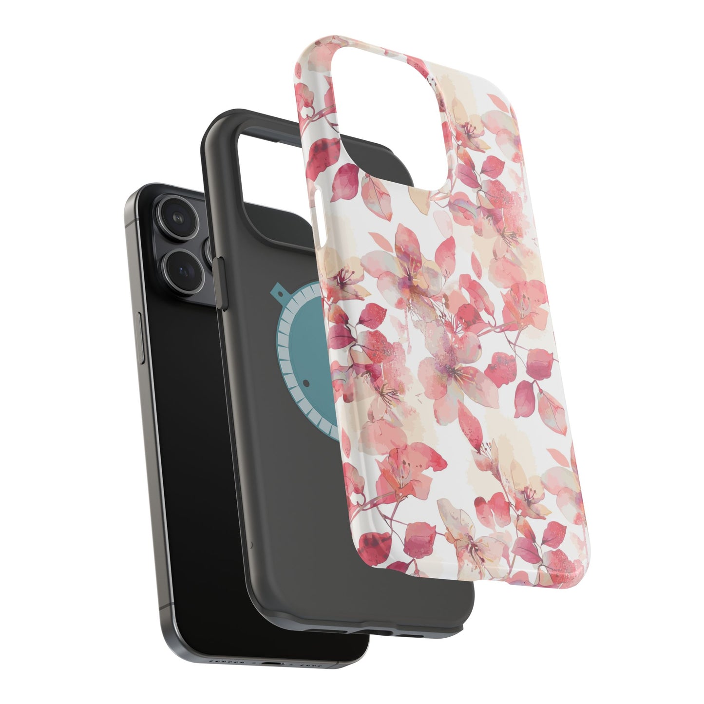 Aquarelbloemen: MagSafe-hoesje voor iPhone