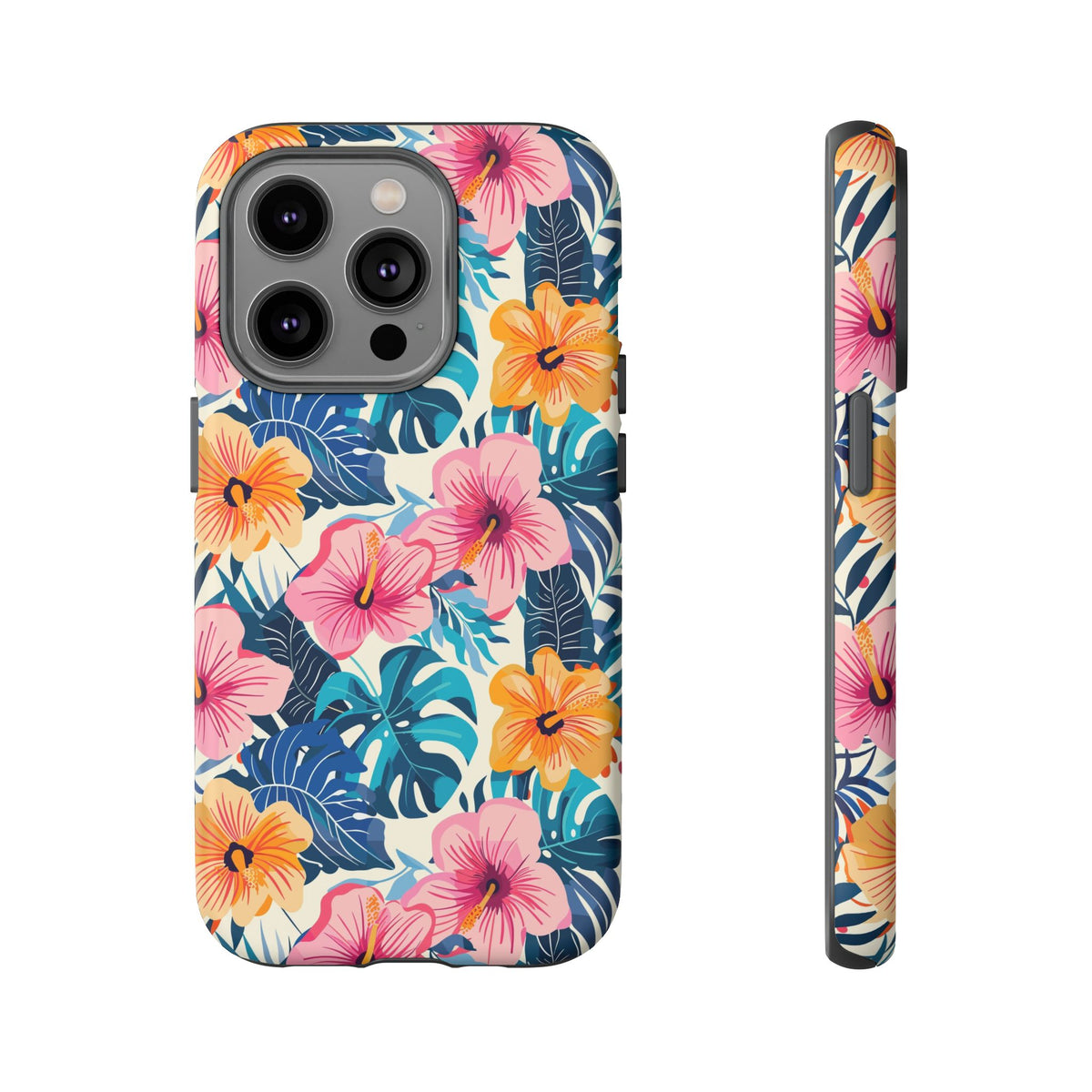 Hibiscus Bloom: Cute Floral Phone Case for iPhone, Samsung and Google Pixel
