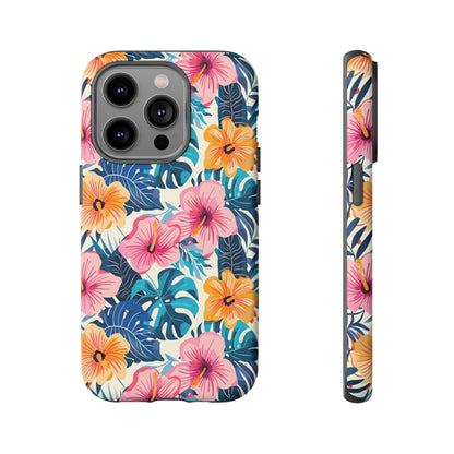 Hibiscus Bloom: Cute Floral Phone Case for iPhone, Samsung and Google Pixel