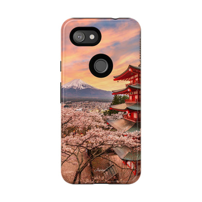 Cherry Blossoms Mt. Fuji phone case for iPhone, Galaxy and Pixel devices