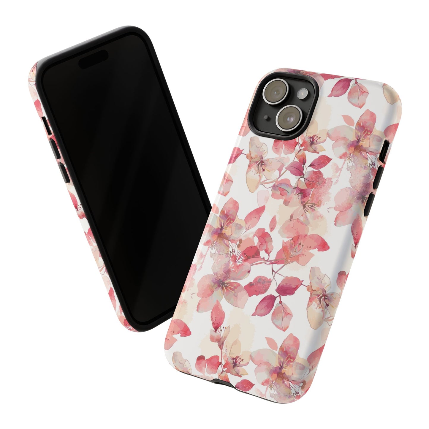 Watercolor Flowers: Tough Case for iPhone, Samsung Galaxy and Google Pixel devices