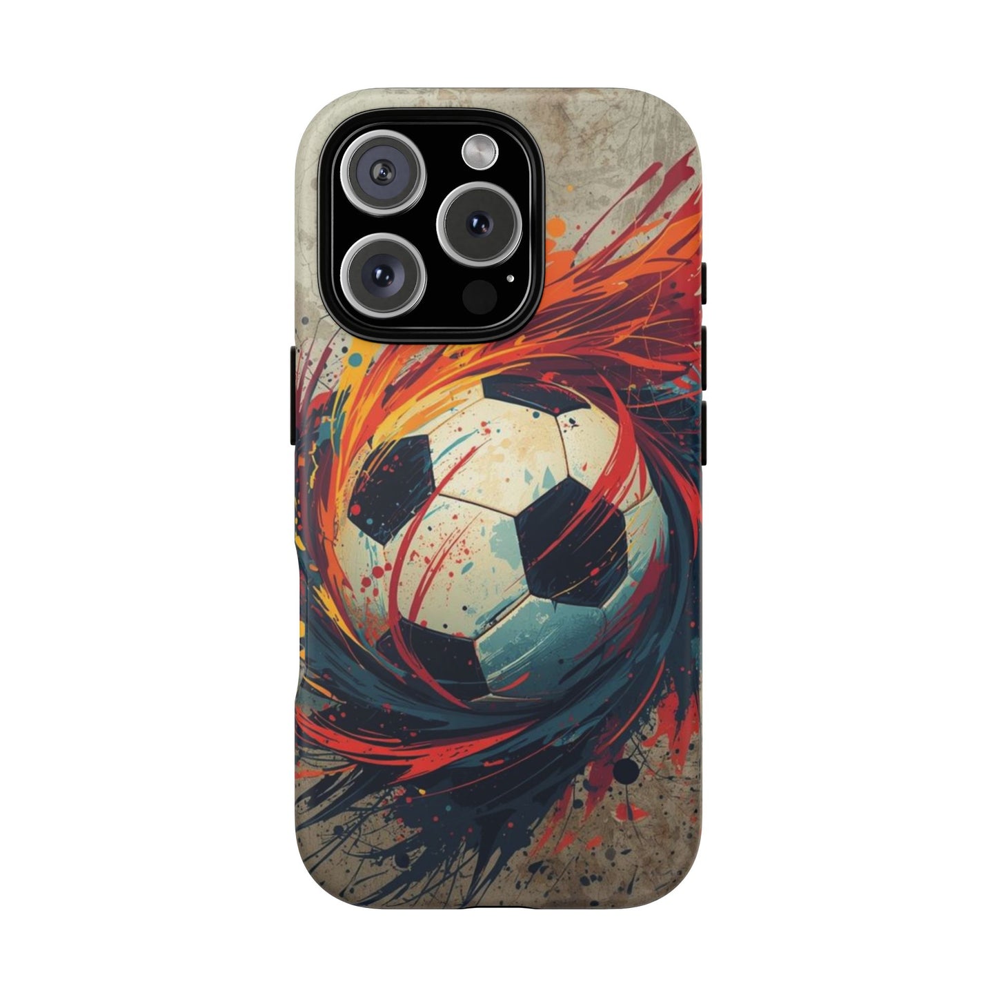 Football Swirl: Phone Case for iPhone, Samsung Galaxy and Google Pixel devices