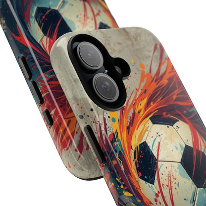 Football Swirl: Phone Case for iPhone, Samsung Galaxy and Google Pixel devices