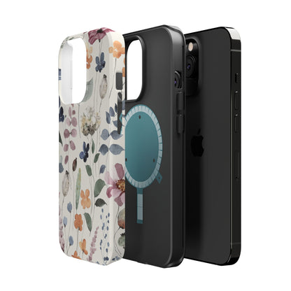 Floral prints phone case for iPhone (MagSafe version)