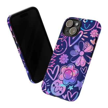 Live Inspired: Purple Tough Case for iPhone, Samsung Galaxy and Google Pixel devices