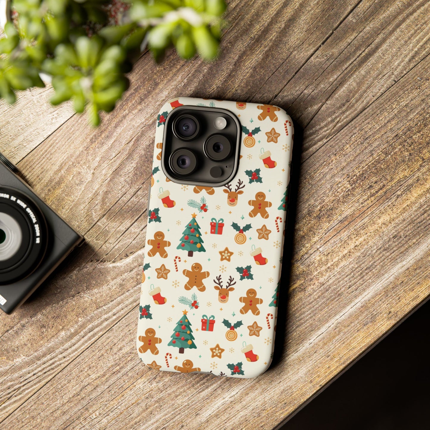 Gingerbread Holidays: Xmas-themed phone case for iPhone, Samsung and Google Pixel