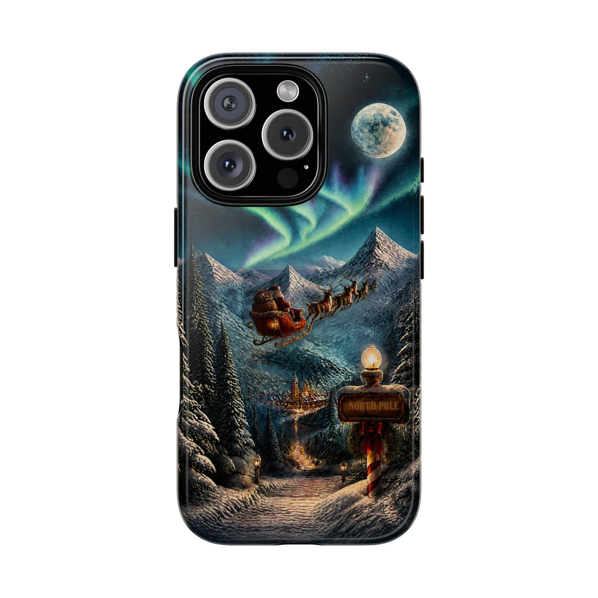 Santa Claus North Pole Adventure: Christmas Themed Phone Case for iPhone, Samsung Galaxy and Google Pixel devices