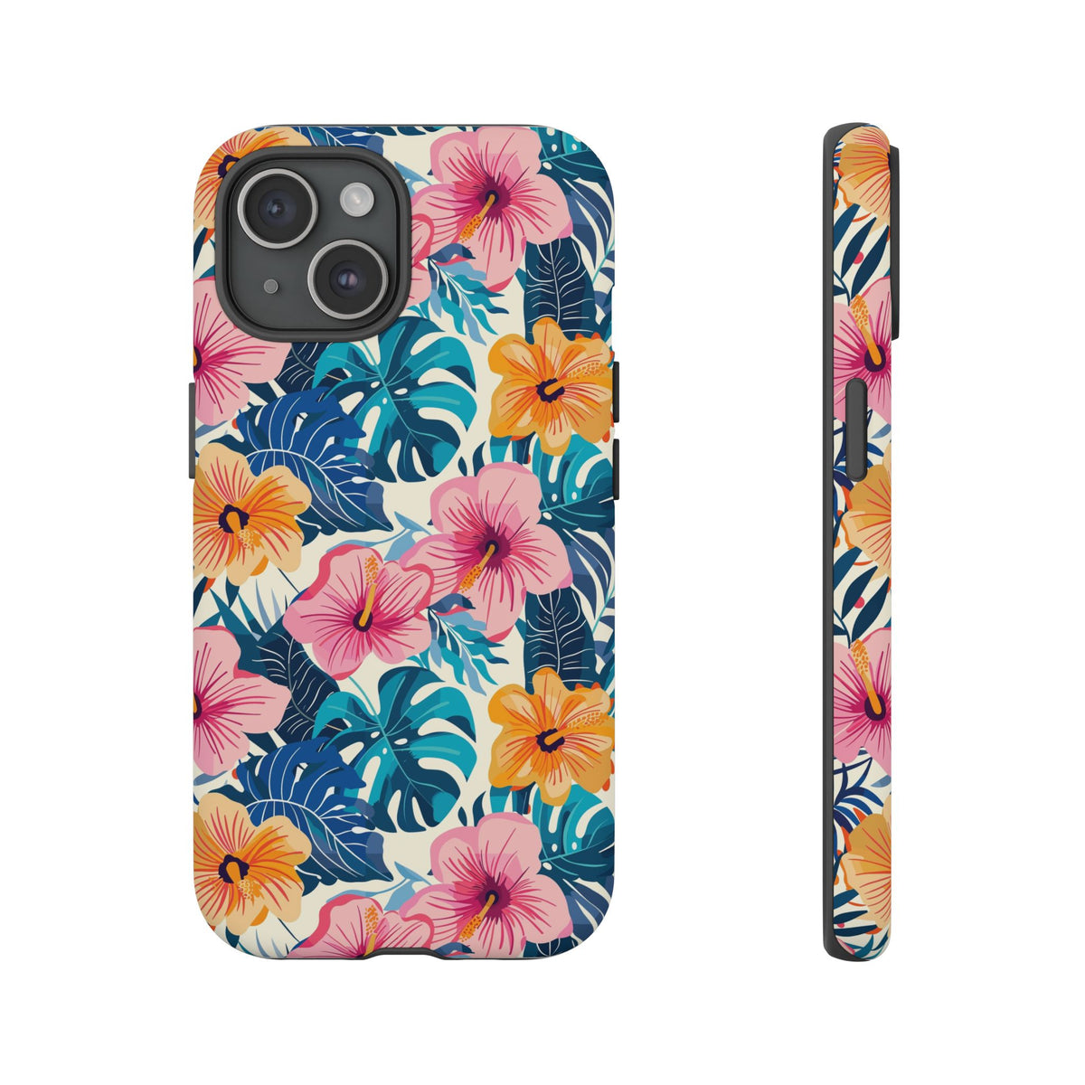 Hibiscus Bloom: Cute Floral Phone Case for iPhone, Samsung and Google Pixel