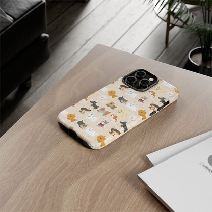 Cute Dogs: Tough Case for iPhone, Samsung Galaxy and Google Pixel devices