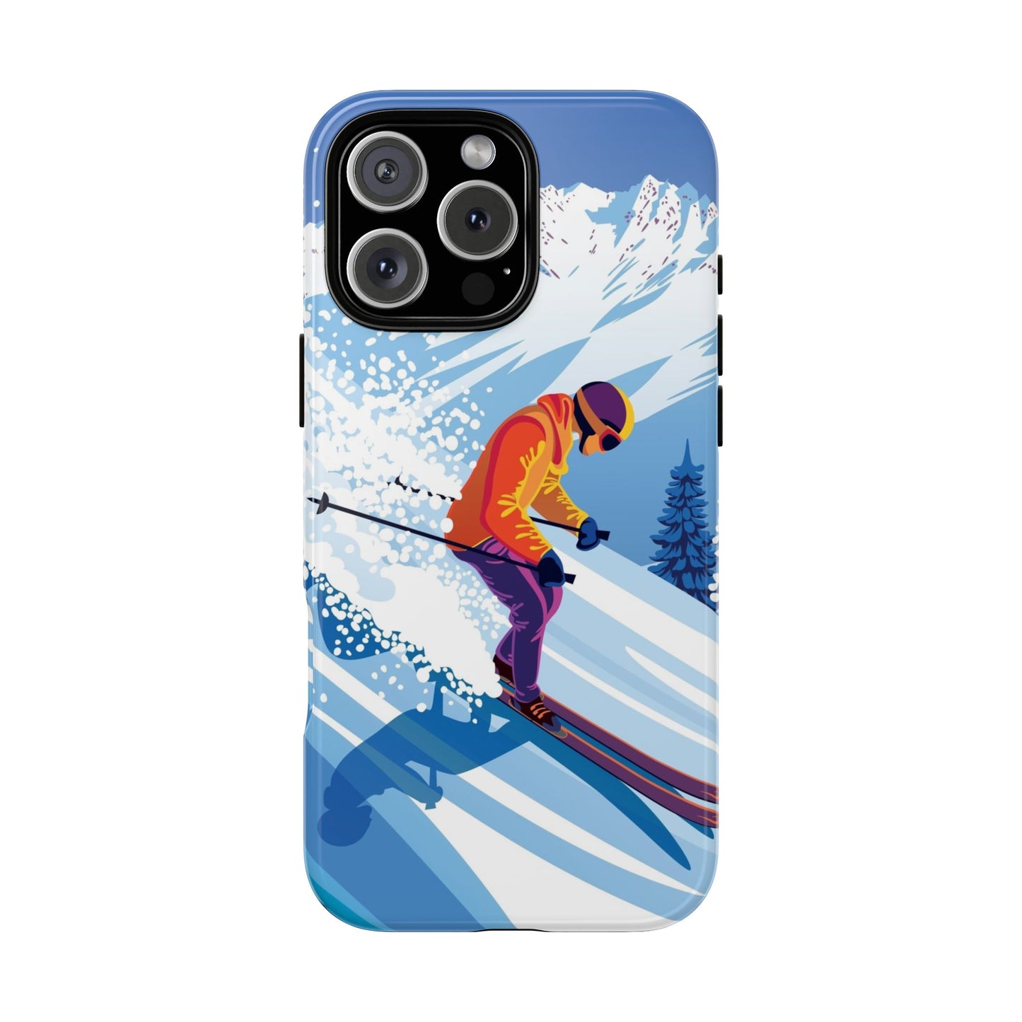 Glacier Rush: Ice Ski inspired phone case for iPhone, Samsung Galaxy and Google  Pixel devices