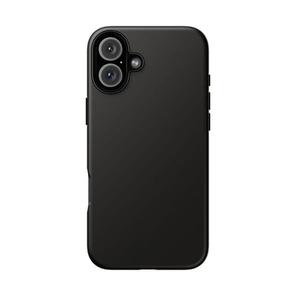 Space Black: Pure black phone case for iPhone, Samsung Galaxy and Google Pixel devices
