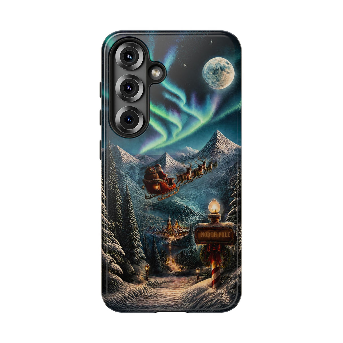 Santa Claus North Pole Adventure: Christmas Themed Phone Case for iPhone, Samsung Galaxy and Google Pixel devices