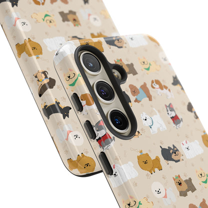Cute Dogs: Tough Case for iPhone, Samsung Galaxy and Google Pixel devices
