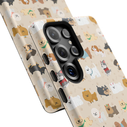 Cute Dogs: Tough Case for iPhone, Samsung Galaxy and Google Pixel devices