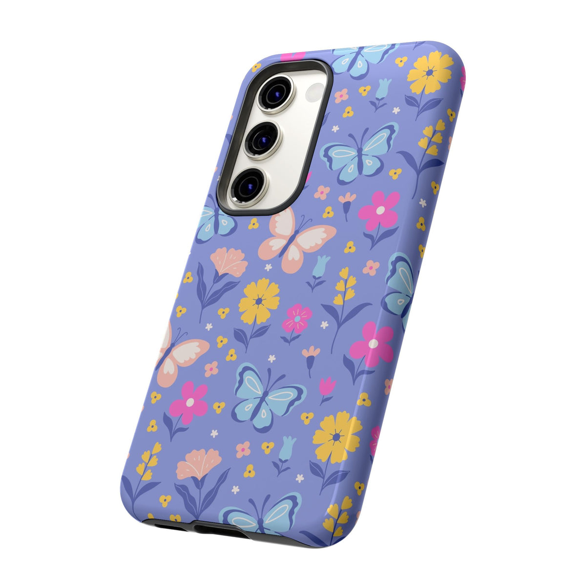 Lavender Butterflies: Tough Phone Case for iPhone, Samsung Galaxy and Google Pixel