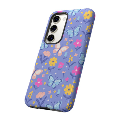 Lavender Butterflies: Tough Phone Case for iPhone, Samsung Galaxy and Google Pixel