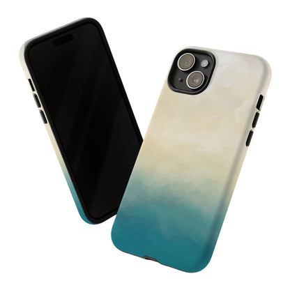 海と砂のグラデーションケース：iPhone、Galaxy、Google Pixelデバイス用ビーチ風スマホケース