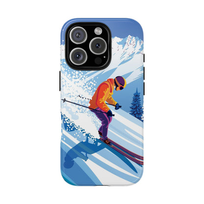 Glacier Rush: Ice Ski inspired phone case for iPhone, Samsung Galaxy and Google  Pixel devices