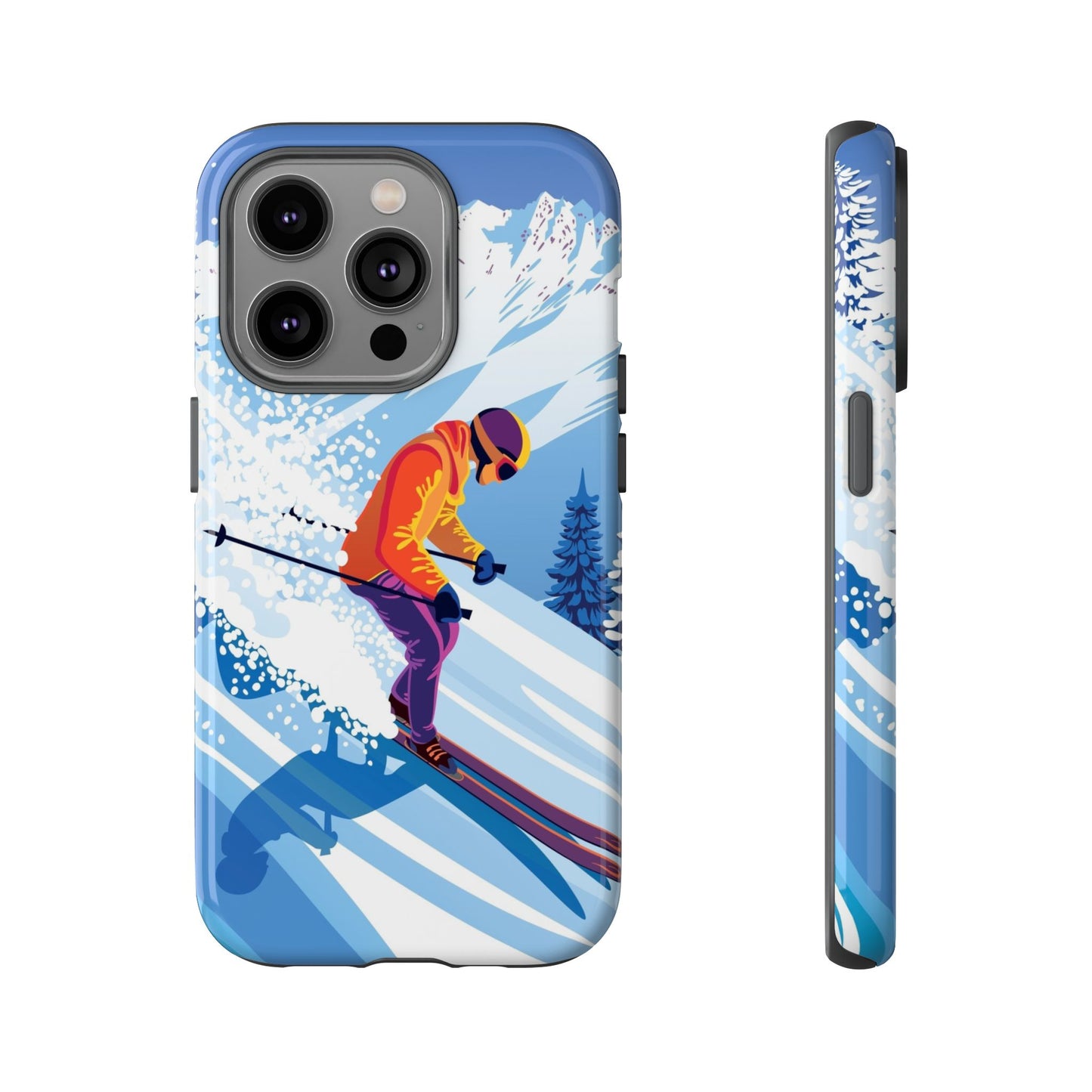 Glacier Rush: Ice Ski inspired phone case for iPhone, Samsung Galaxy and Google  Pixel devices
