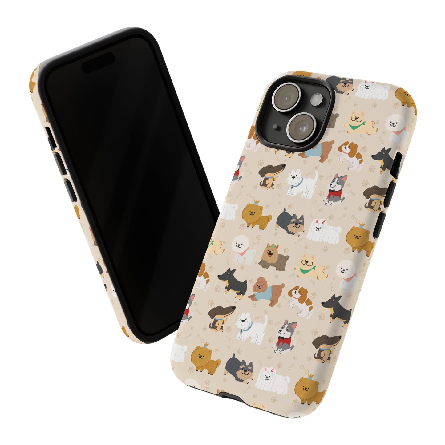 Cute Dogs: Tough Case for iPhone, Samsung Galaxy and Google Pixel devices