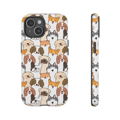 Cute Dogs Charm Phone Case for iPhone, Samsung Galaxy and Google Pixel devices