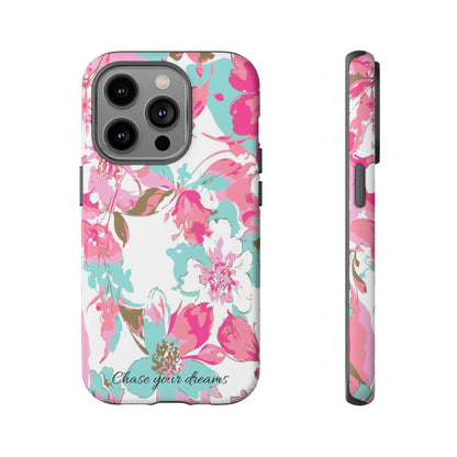 Chase your dreams: Artistic and elegant phone case for Apple iPhone, Samsung Galaxy and Pixel devices
