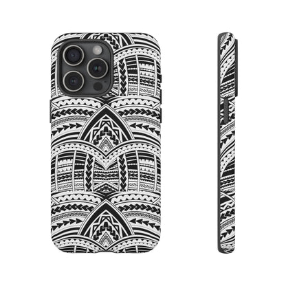 Tatoeage: telefoonhoesje met tribalpatroon voor iPhone, Samsung Galaxy en Google Pixel