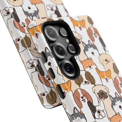 Cute Dogs Charm Phone Case for iPhone, Samsung Galaxy and Google Pixel devices
