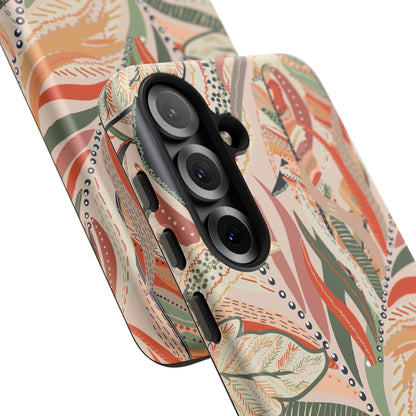 Terracotta Leaves Phone Case: Nature‑Inspired Art for iPhone, Samsung Galaxy and Google Pixel devices