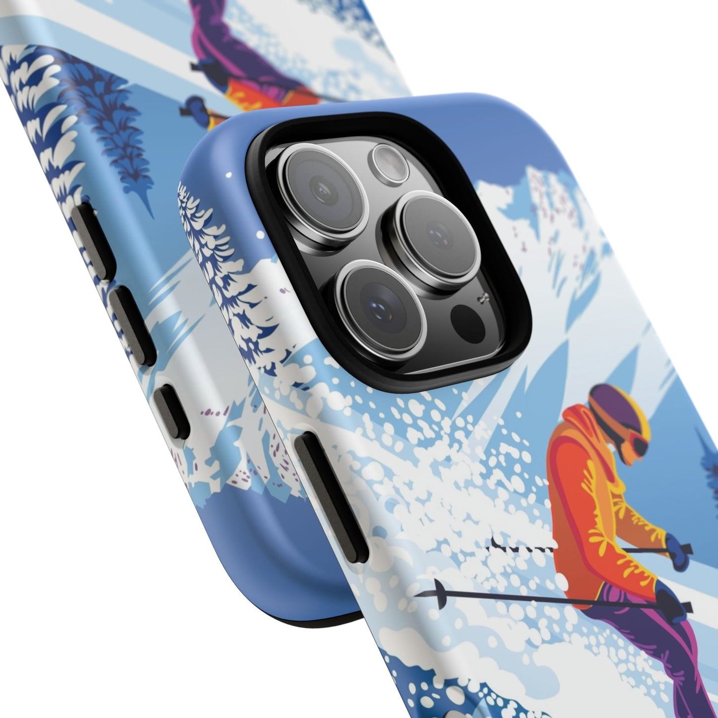 Glacier Rush: Ice Ski inspired phone case for iPhone, Samsung Galaxy and Google  Pixel devices