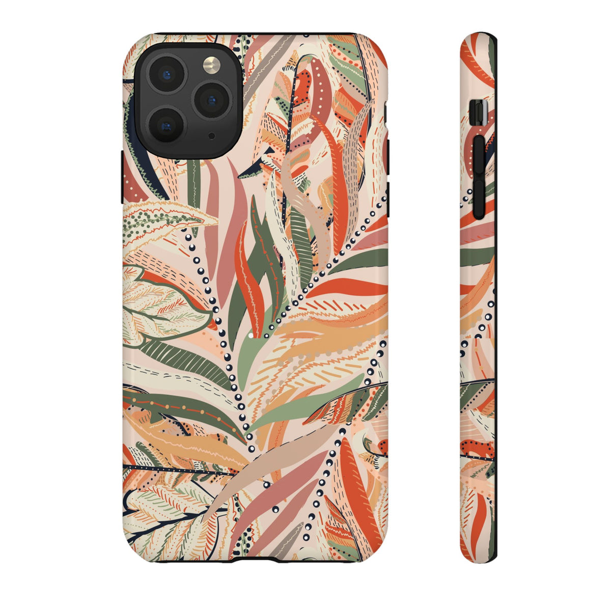Terracotta Leaves Phone Case: Nature‑Inspired Art for iPhone, Samsung Galaxy and Google Pixel devices