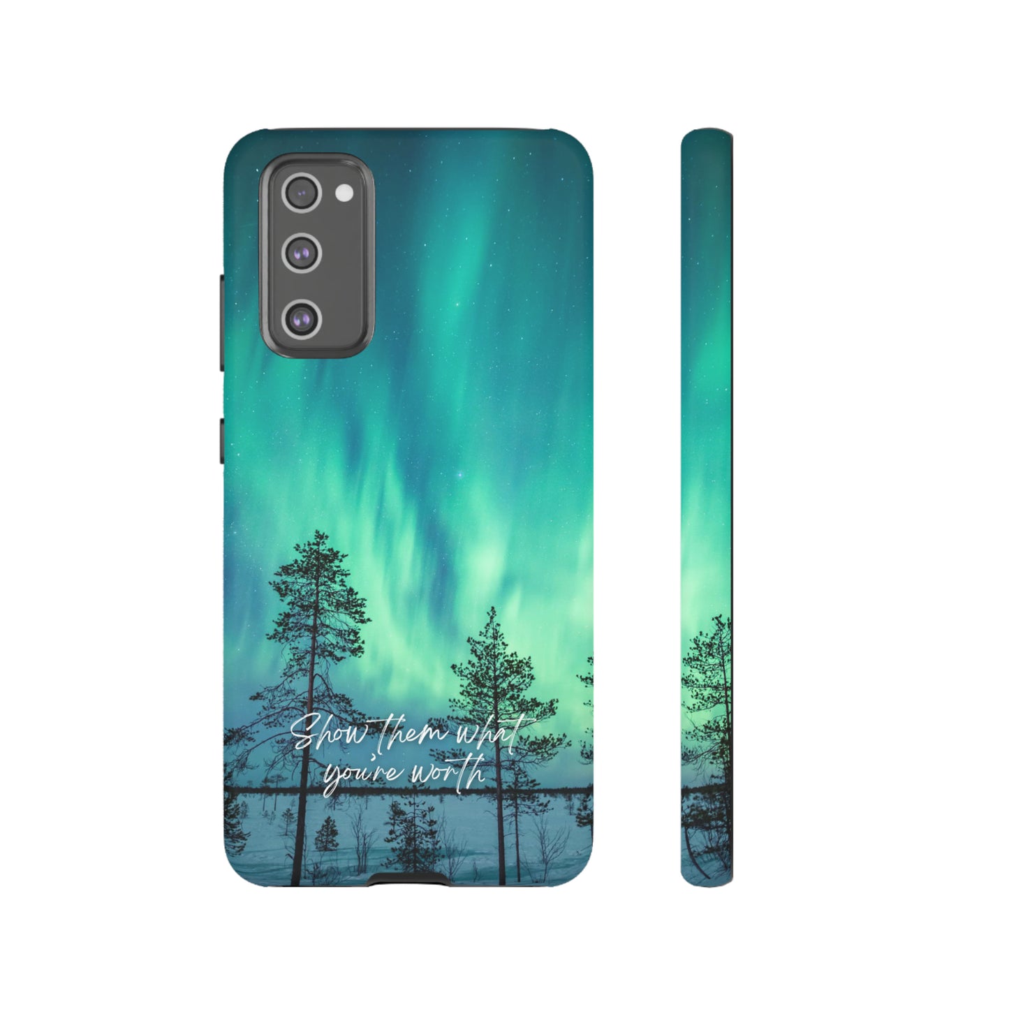 Show them what you're worth: Aurora borealis-inspired phone case for iPhone, Galaxy and Pixel devices