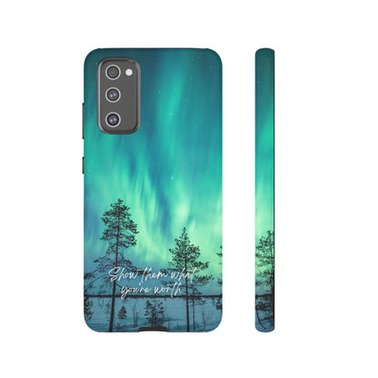 Show them what you're worth: Aurora borealis-inspired phone case for iPhone, Galaxy and Pixel devices